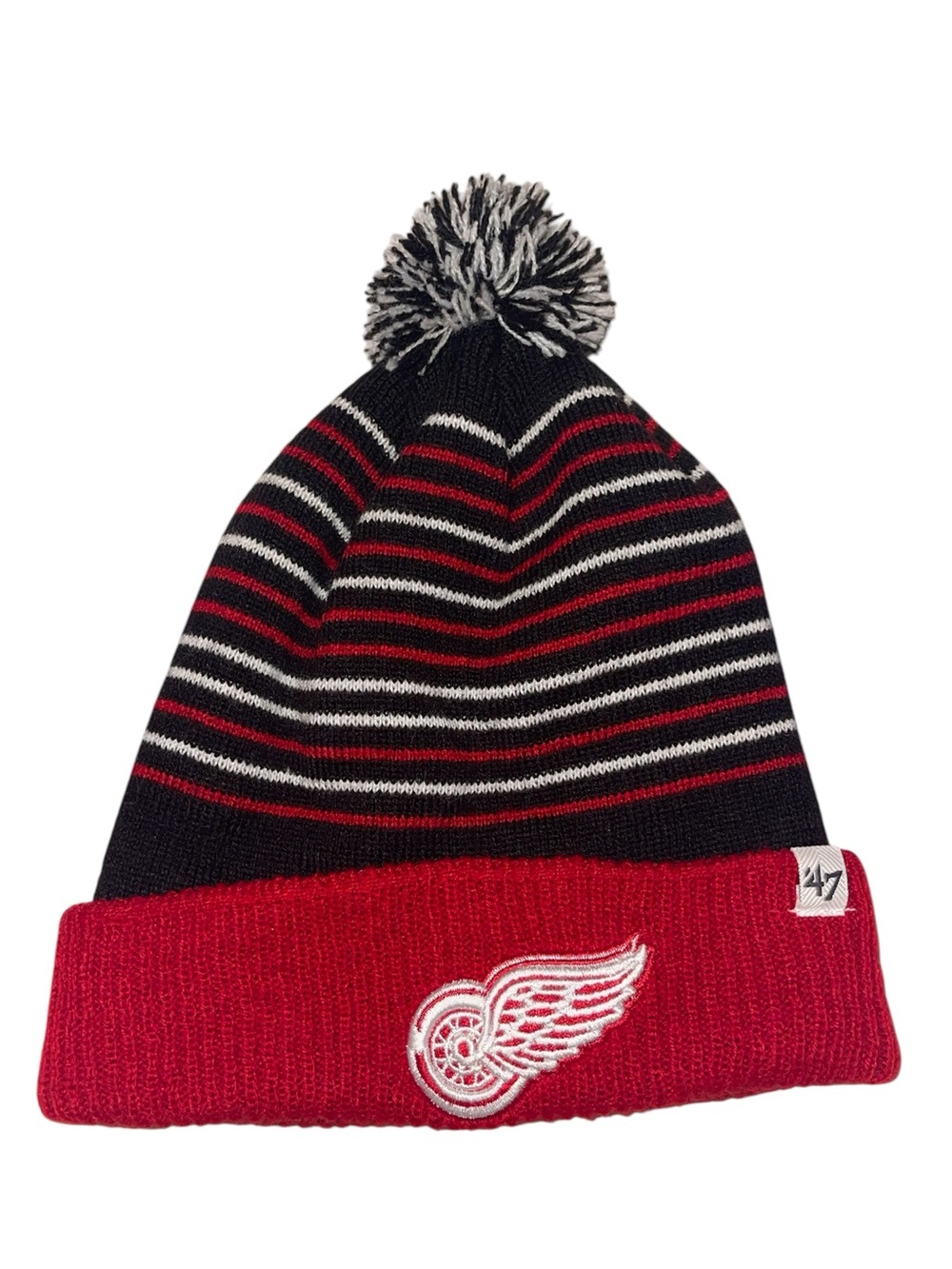 ‘47 Detroit Red Wings Kids Pom Beanie Knit Hat